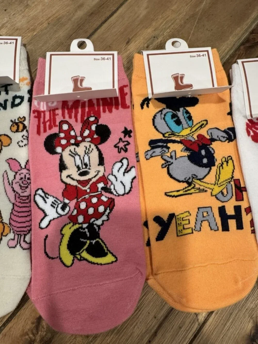 Disney Novelty Colorful Ankle Crew Socks Womens 5 Pair Pack S Small NEW